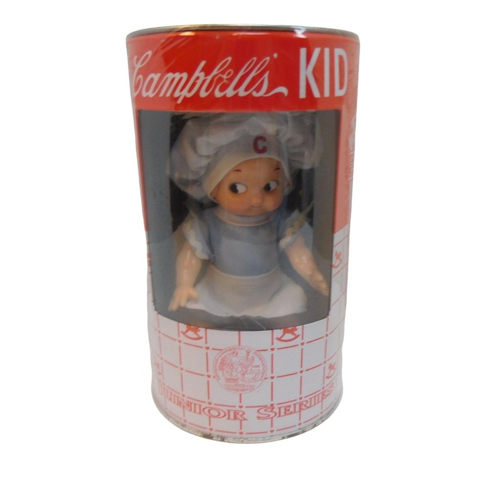 1998 Campbell's Kid DOLL Piggy Bank Junior Series Horsman Vintage